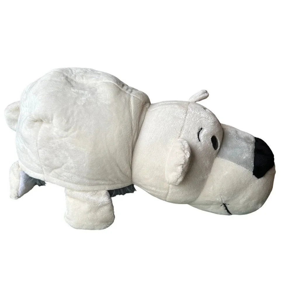 FlipaZoo Plush Stuffed Animal‎ 20 Inch Pet Polar Bear Poppi Husky Asher 2 in 1